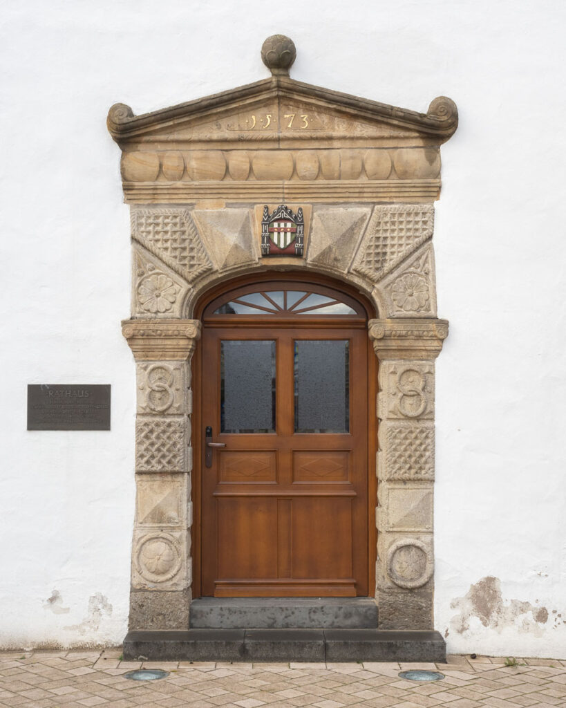 Eingang zum Rathaus »Am Markt« in Brakel